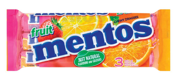 Mentos Fruit (pack 3 rollen)