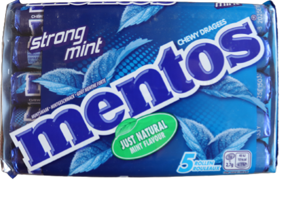 Mentos strongmint (pack 5 rollen)