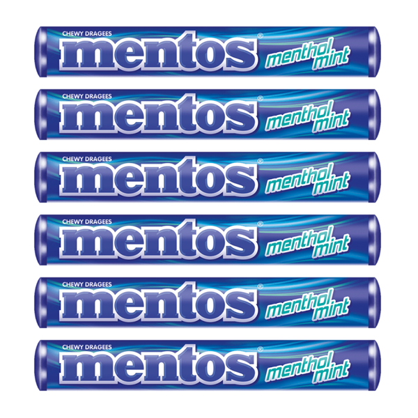 Mentos Menthol Mint 6 rollen