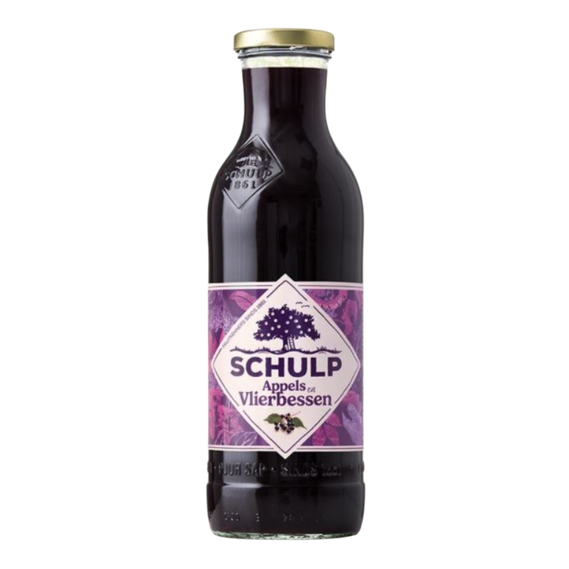 Schulp appel-vlierbessensap 750ml