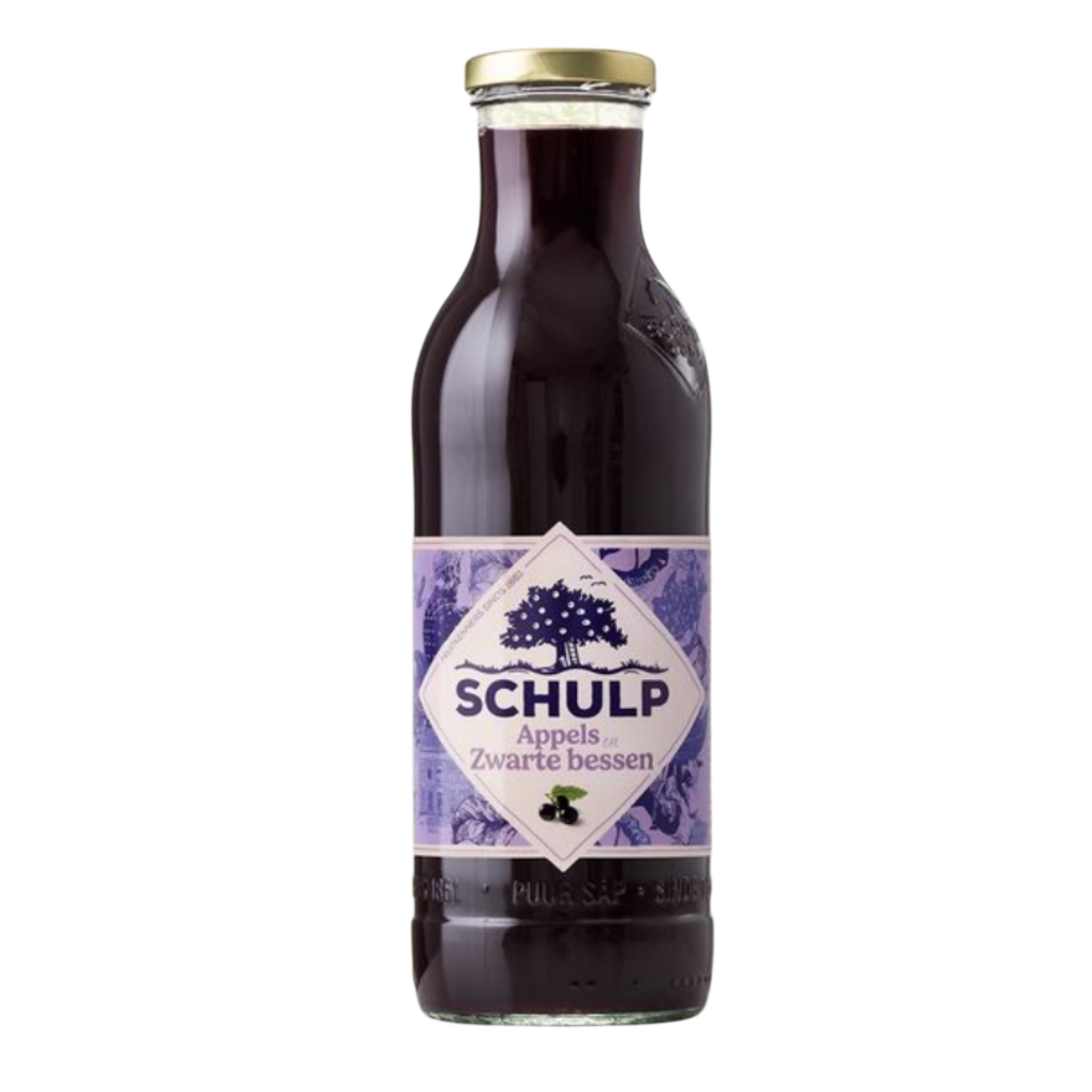 Schulp appel-zwarte bessensap 750ml