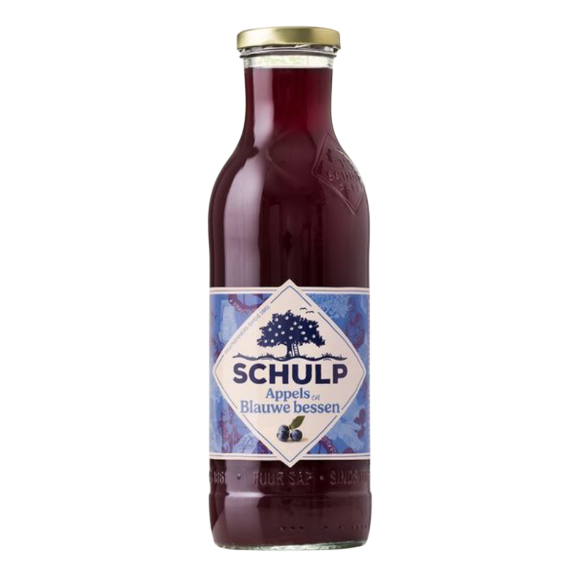 Schulp appel-blauwe bessensap 750ml