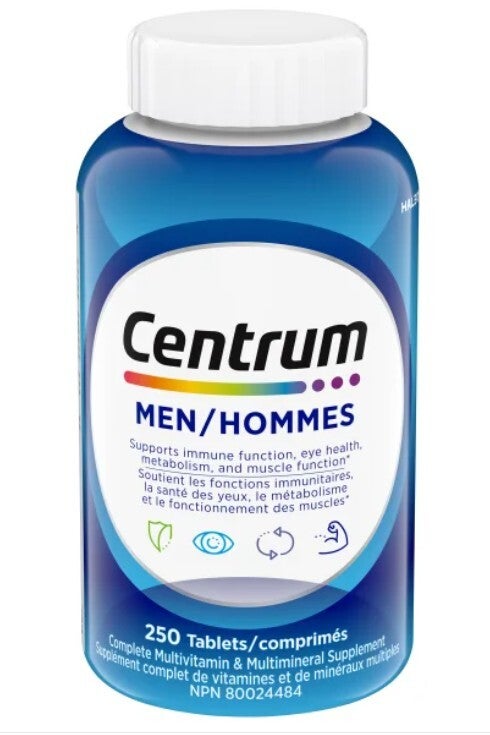Centrum Complete Multivitamin and Mineral Supplement for Men, 250 Tablets