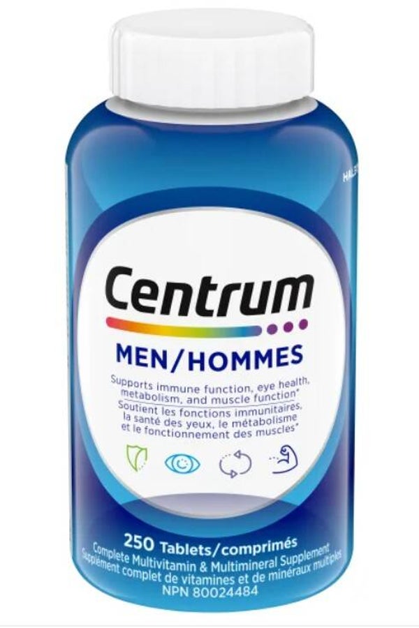 Centrum Complete Multivitamin and Mineral Supplement for Men, 250 Tablets
