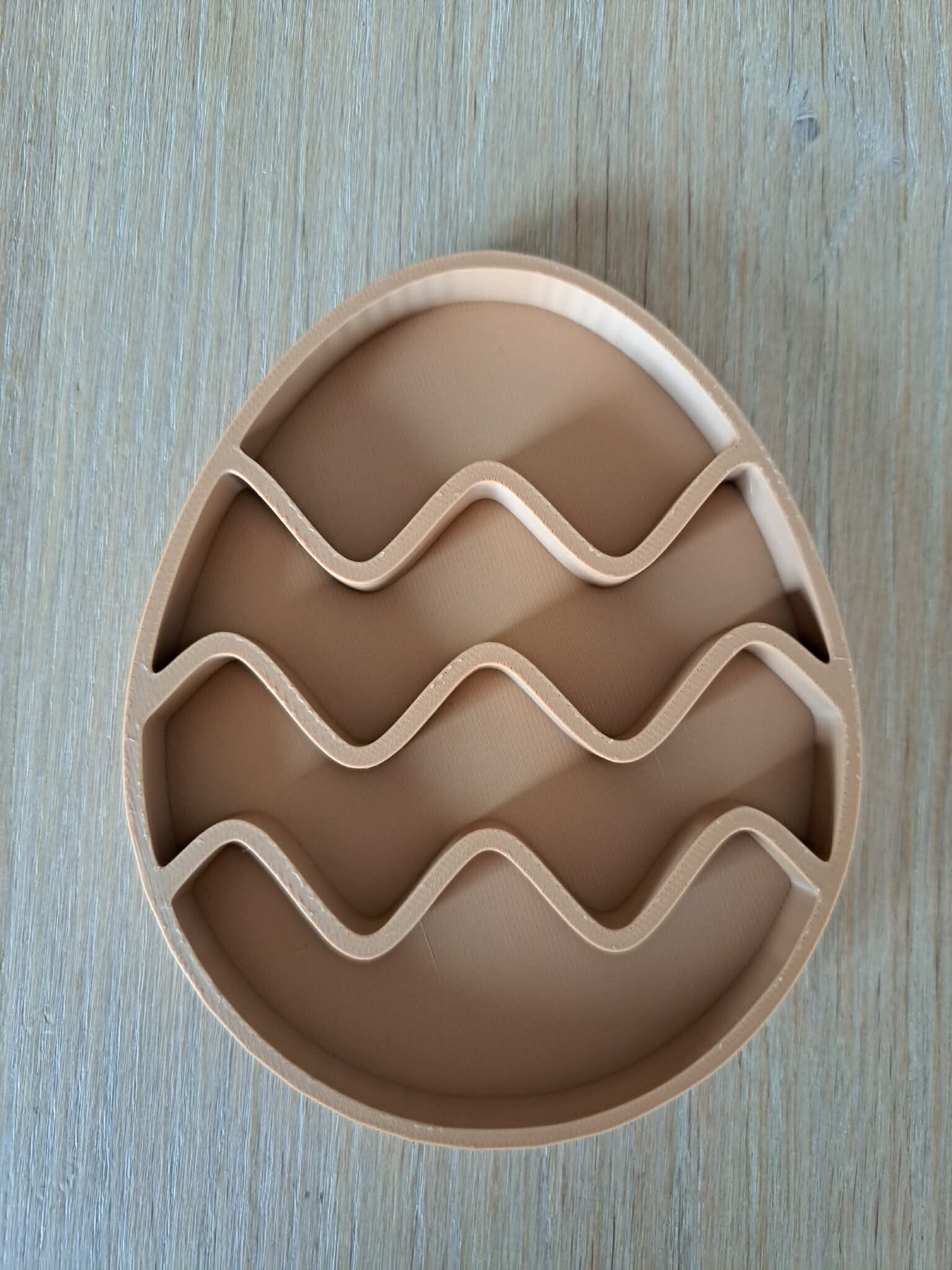 Vulvorm paasei zigzag 1 kleur