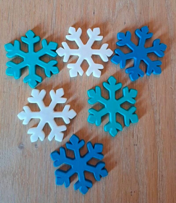 set confetti sneeuwvlokjes