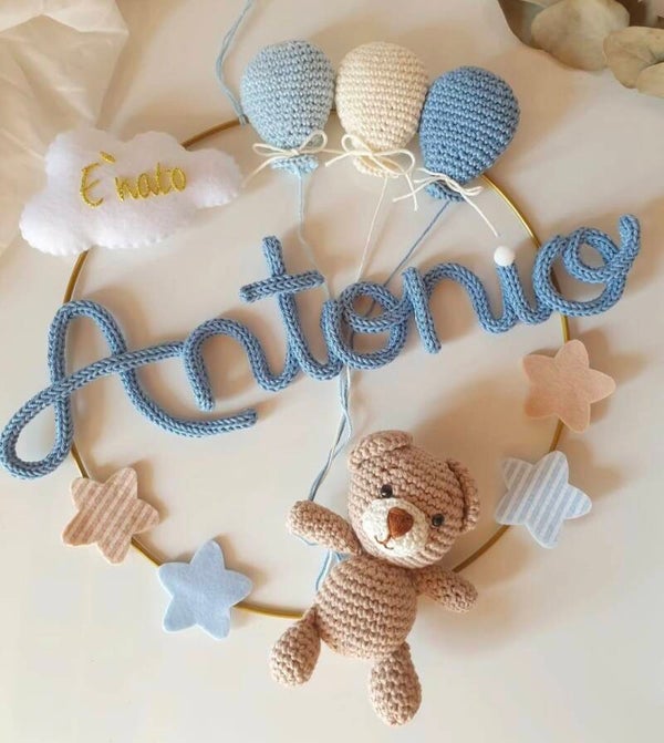 Fiocco Orsetto in amigurumi