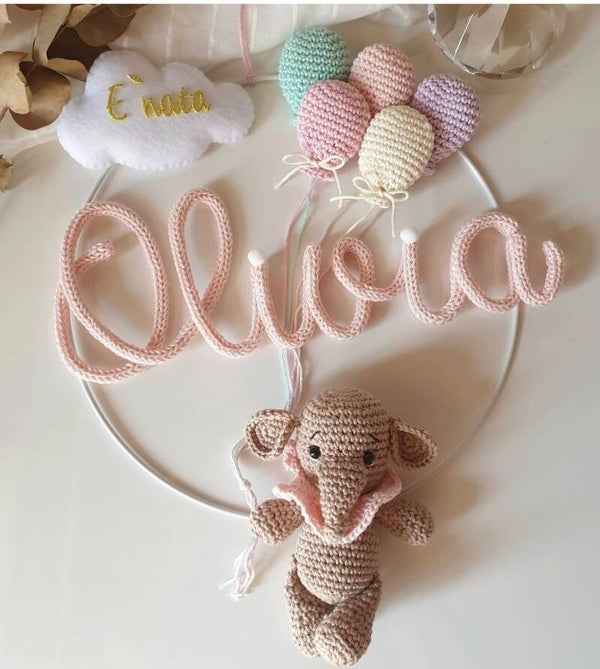 Fiocco Elefantino amigurumi
