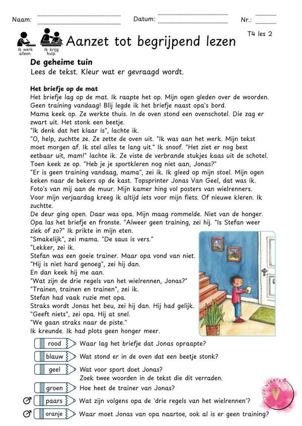 Aanzet tot begrijpend lezen - thema 4