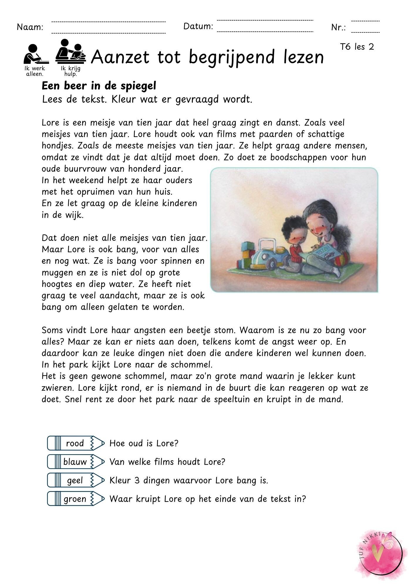 Aanzet tot begrijpend lezen - thema 6