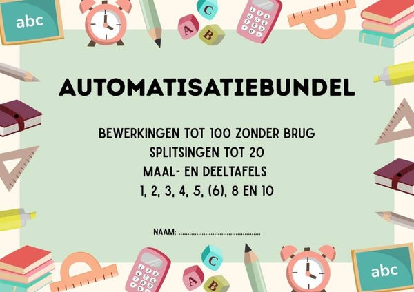 Automatisatiebundel splitsingen en tafels (Krokus tot Pasen)