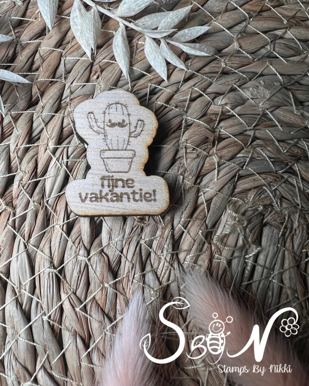 Cactus met snor - Fijne vakantie!