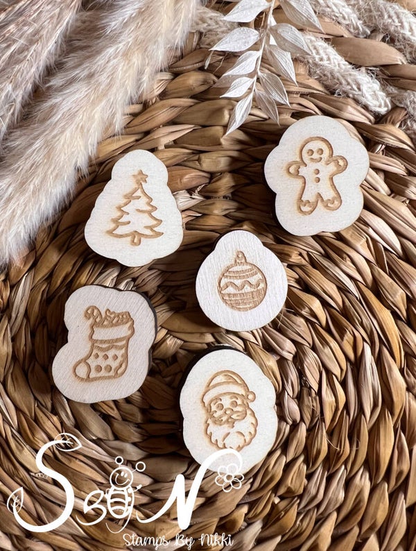 Kerst collectie Small - set van 5 stempels