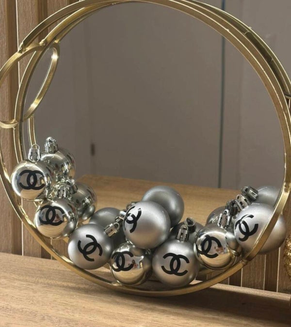 Boule de Noël x8 Argenté ou Doré
