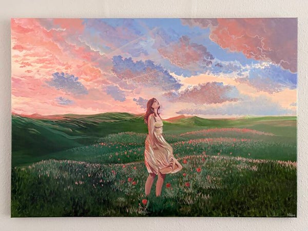 Original Painting "Isabel" - Acrylic gouache on Canvas