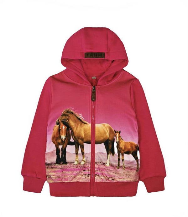 Roze vest merrie met veulens
