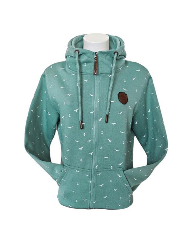 Dames vest donker blauw zeemeeuw