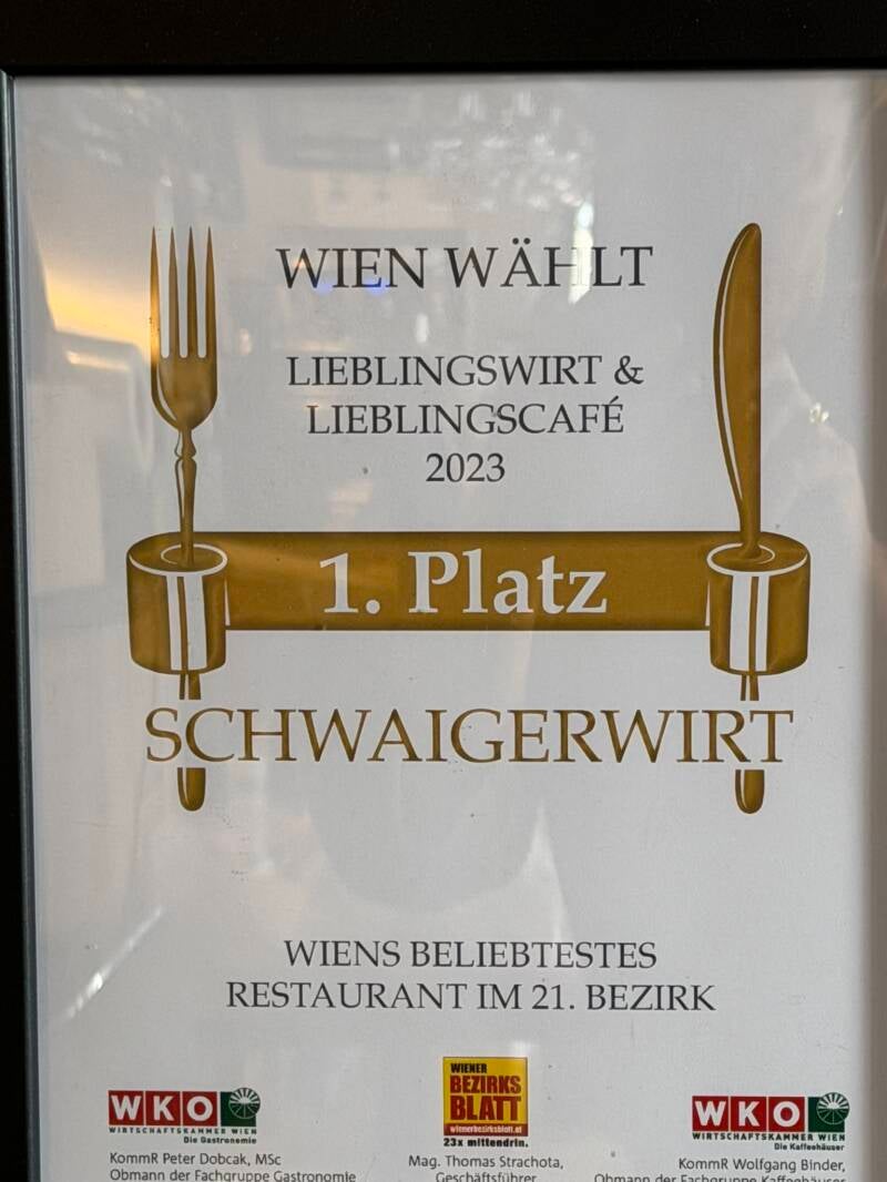 wien wählt den lieblingswirt schwaigerwirt platz 1