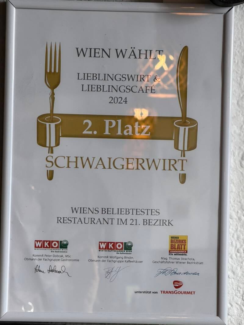 Lieblingswirt schwaigerwirt auszeichnung