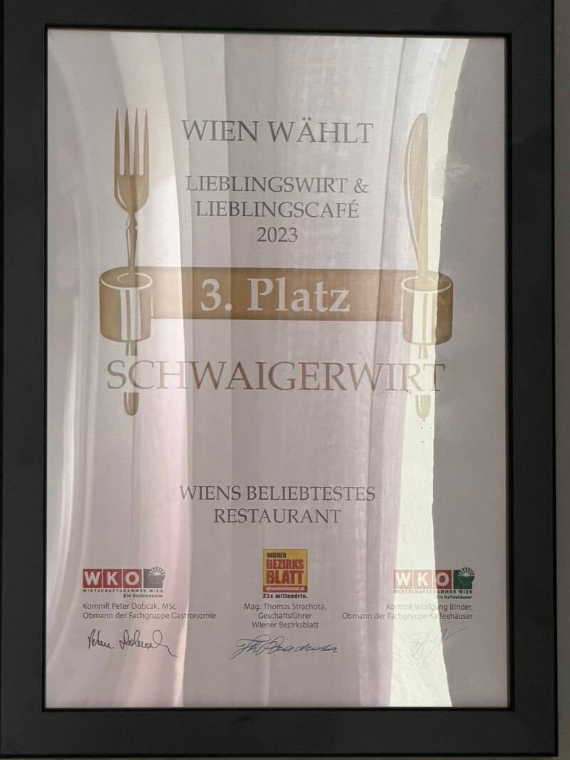 schwaigerwirt auszeichnung