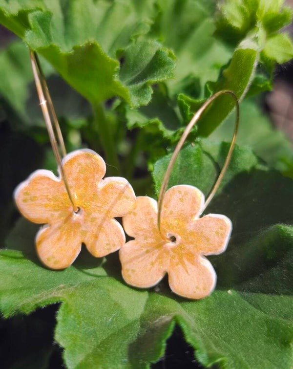 Boucles d'Oreilles "Champagne Lumineux"