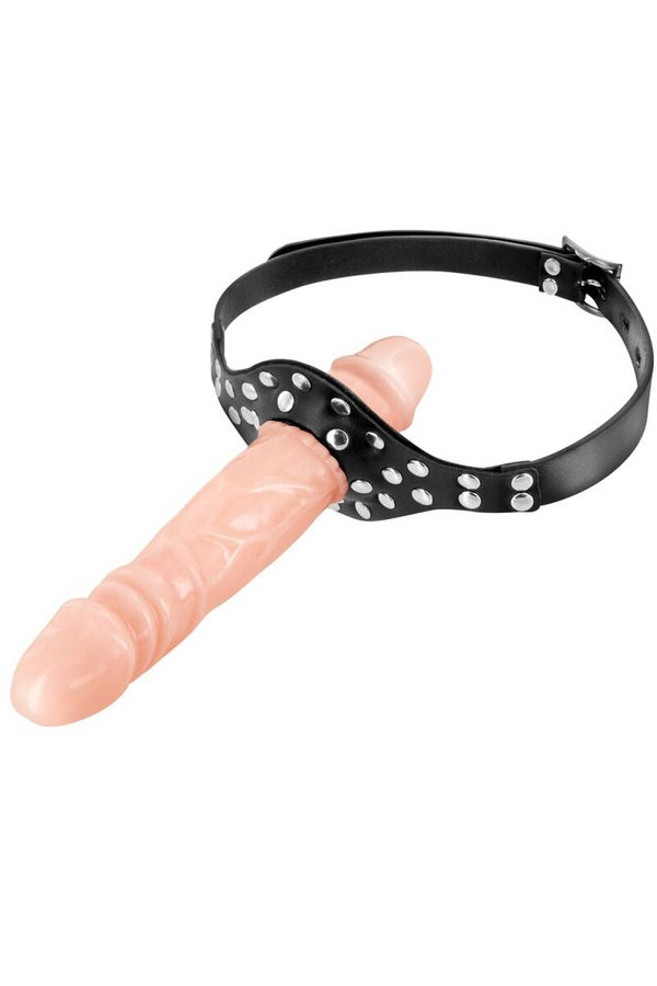 Bâillon double gode chair