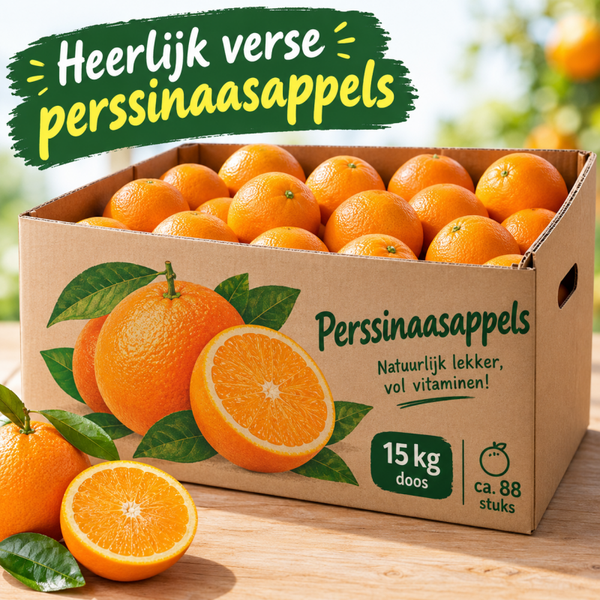 Heerlijk verse perssinaasappels – 15 kg doos