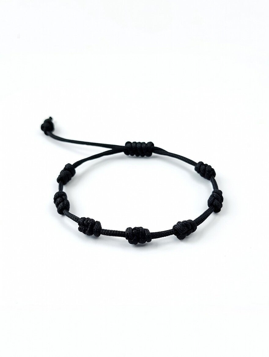 Pulsera 7 nudos negro