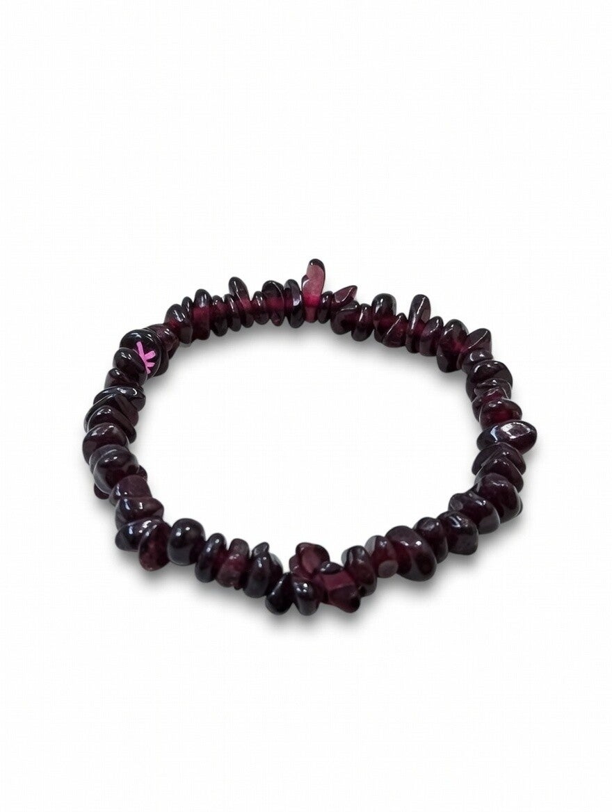Pulsera Chip Pequeña de Granate