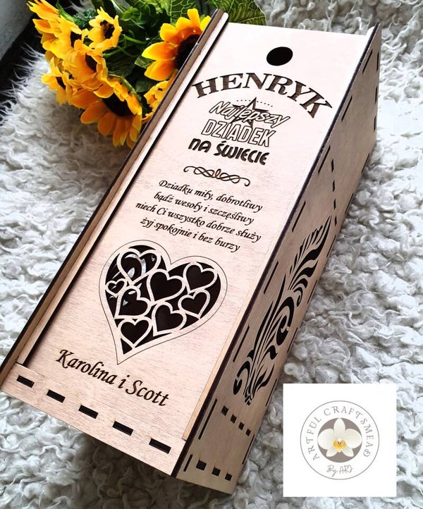 Personalised Whisky Box for Jack Daniel's 0.7L – Grandad Gift