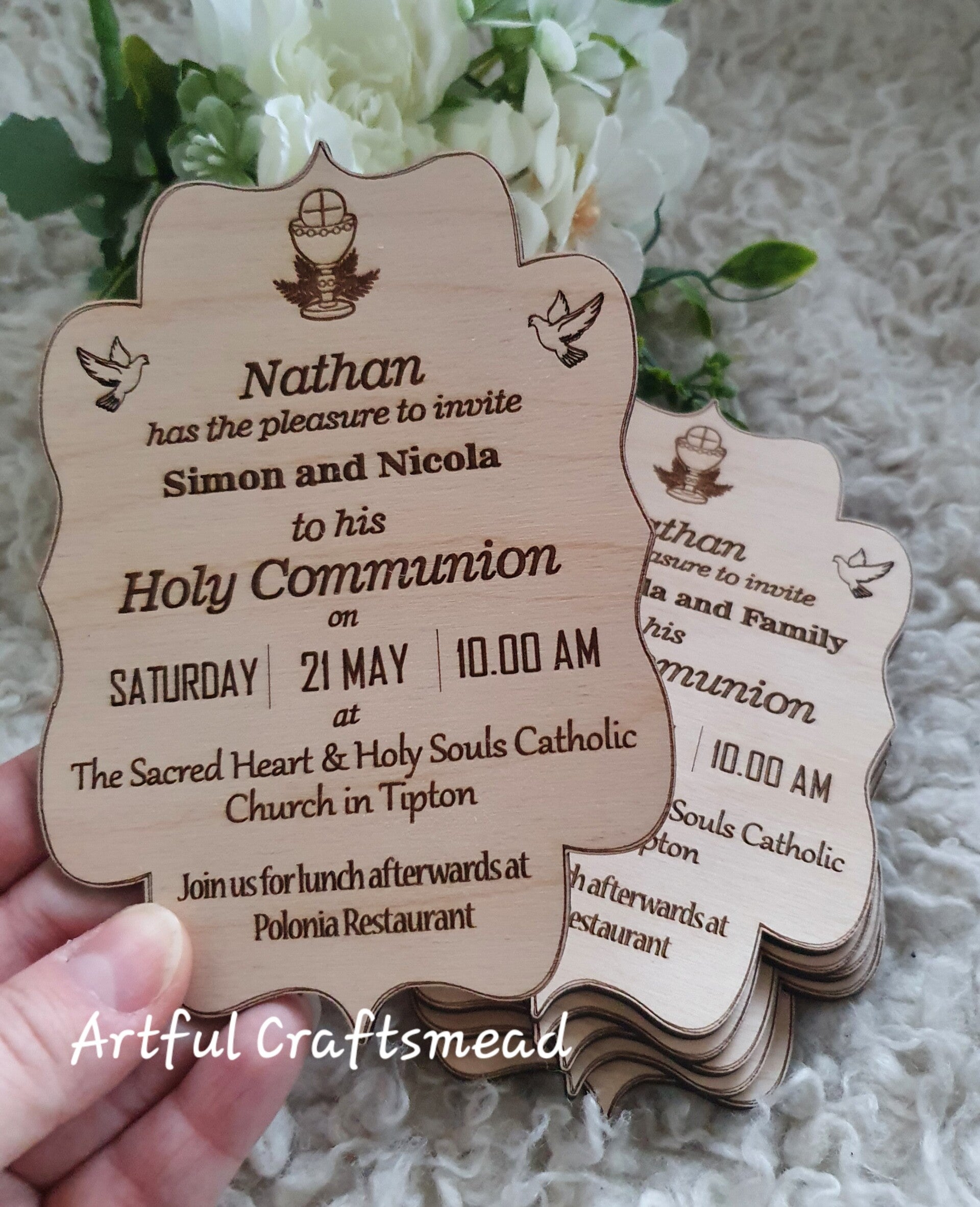 First Holy Communion Invitations, Zaproszenie na Pierwszą Komunie Świętą