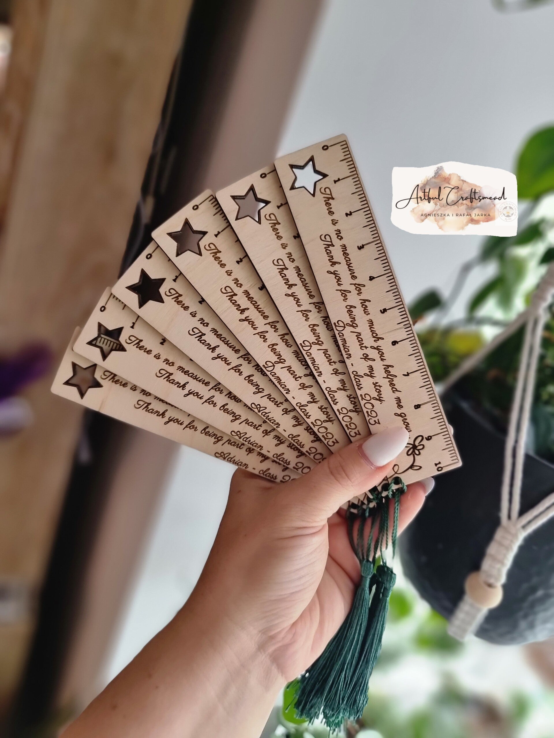 Express Your Gratitude with Personalized Wooden Bookmarks, personalized wooden bookmarks are the perfect way to say "Thank you for being part of my story