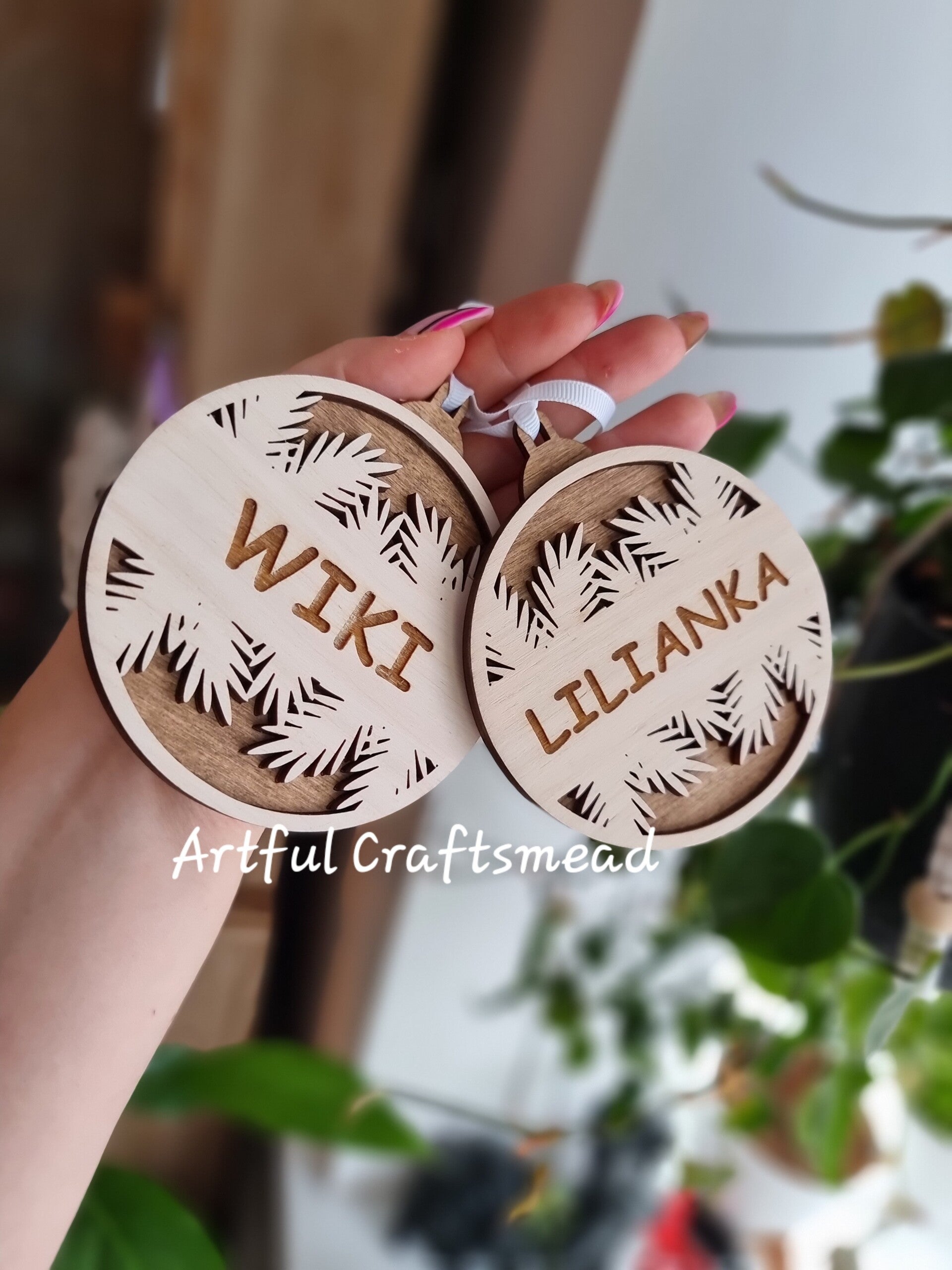 Personalized Custom Touch to Your Christmas with Our Custom Two-Layer Bauble, Christmas Tree Decor With Name And Message