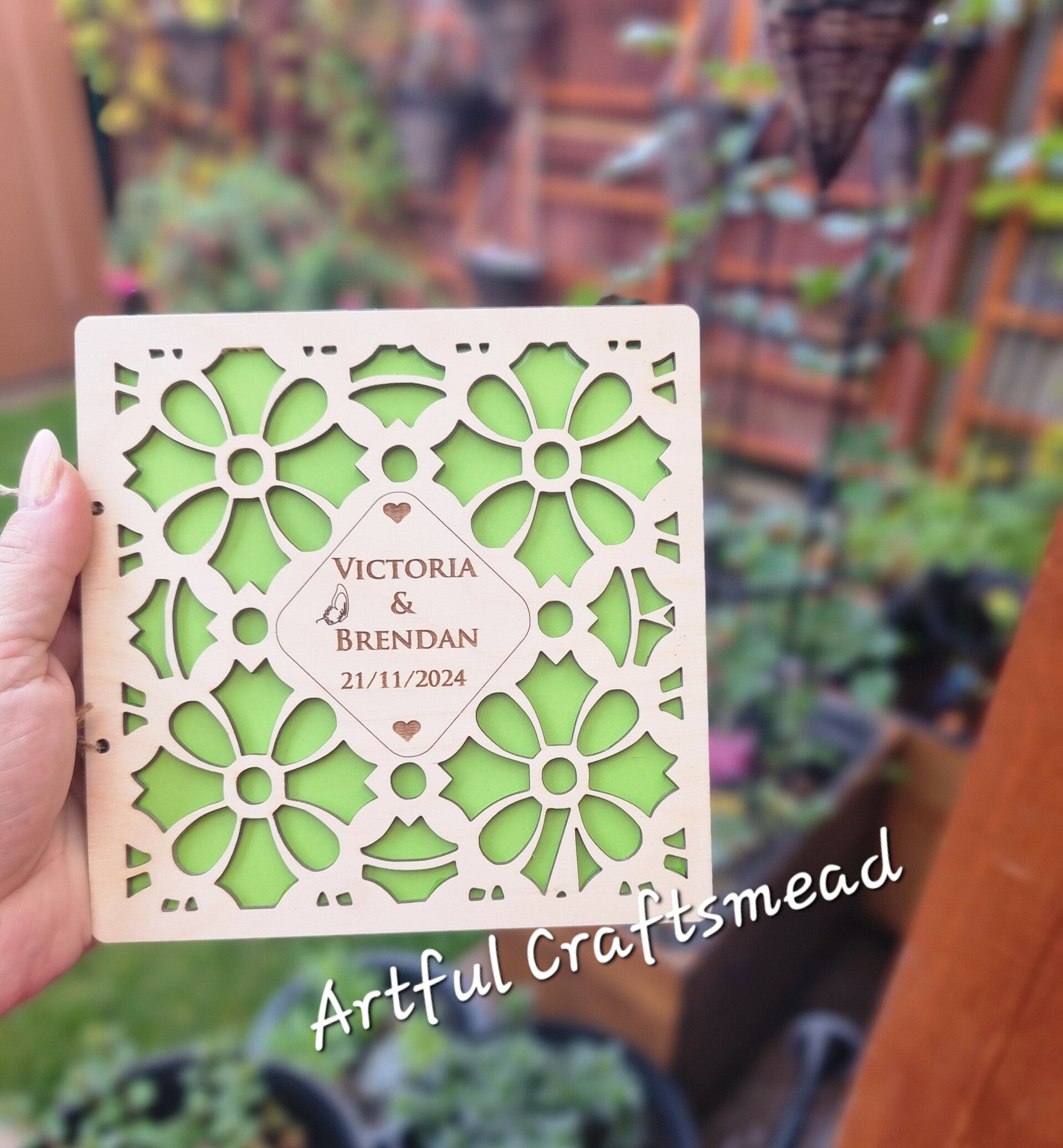 Personalized Wooden Wedding Card, Unique Way For Give Money, Gift For Couple, Card With Names, Date and Wishes, Envelope Alternative