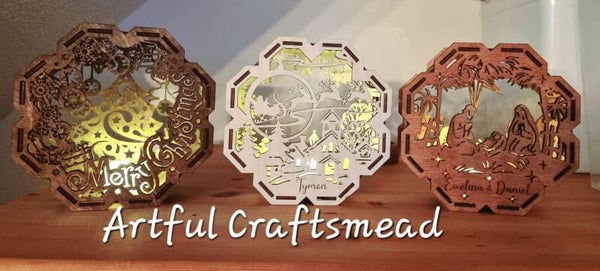 Personalised Wooden Christmas Lantern, Illuminate Your Holidays with Our Enchanting Plywood Lanterns