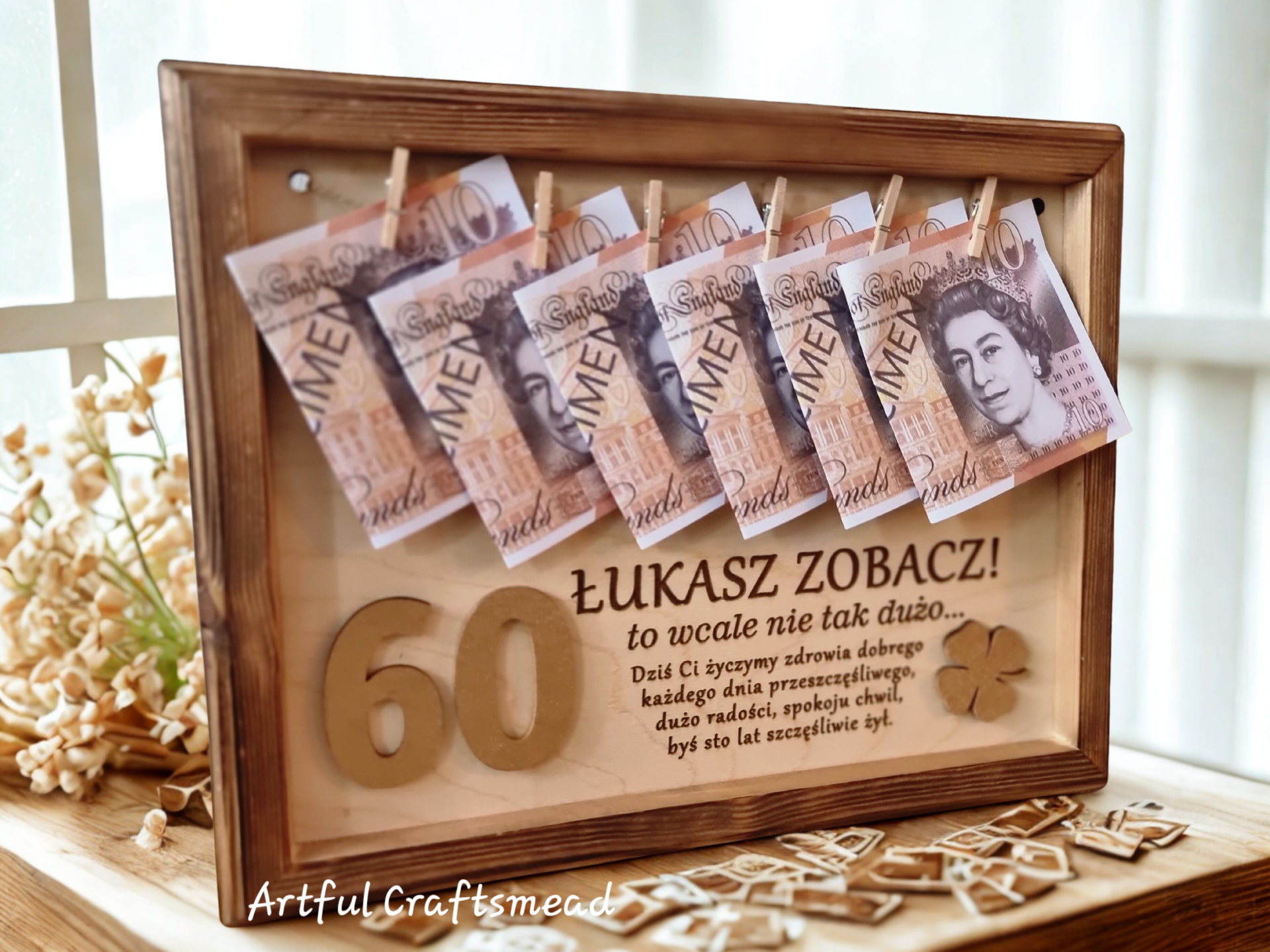 Personalised Birthday Money Frame Gift