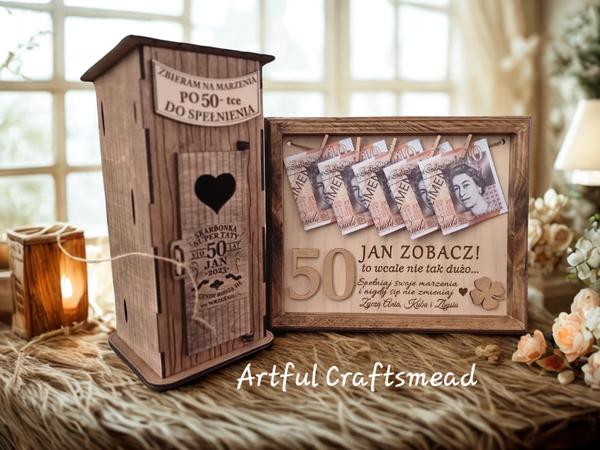 Funny Personalised Birthday Money Gift Set