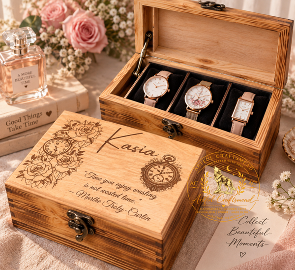 Personalised Floral Watch Box – 1 to 6 Watches
