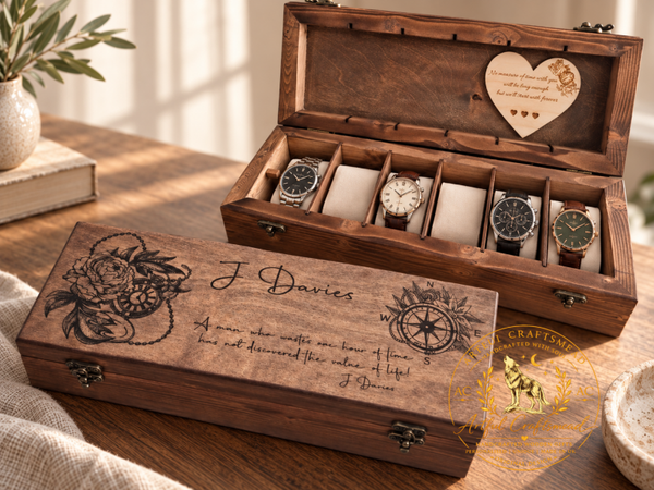 Personalised Women's Watch Box – 4 to 6 Watches