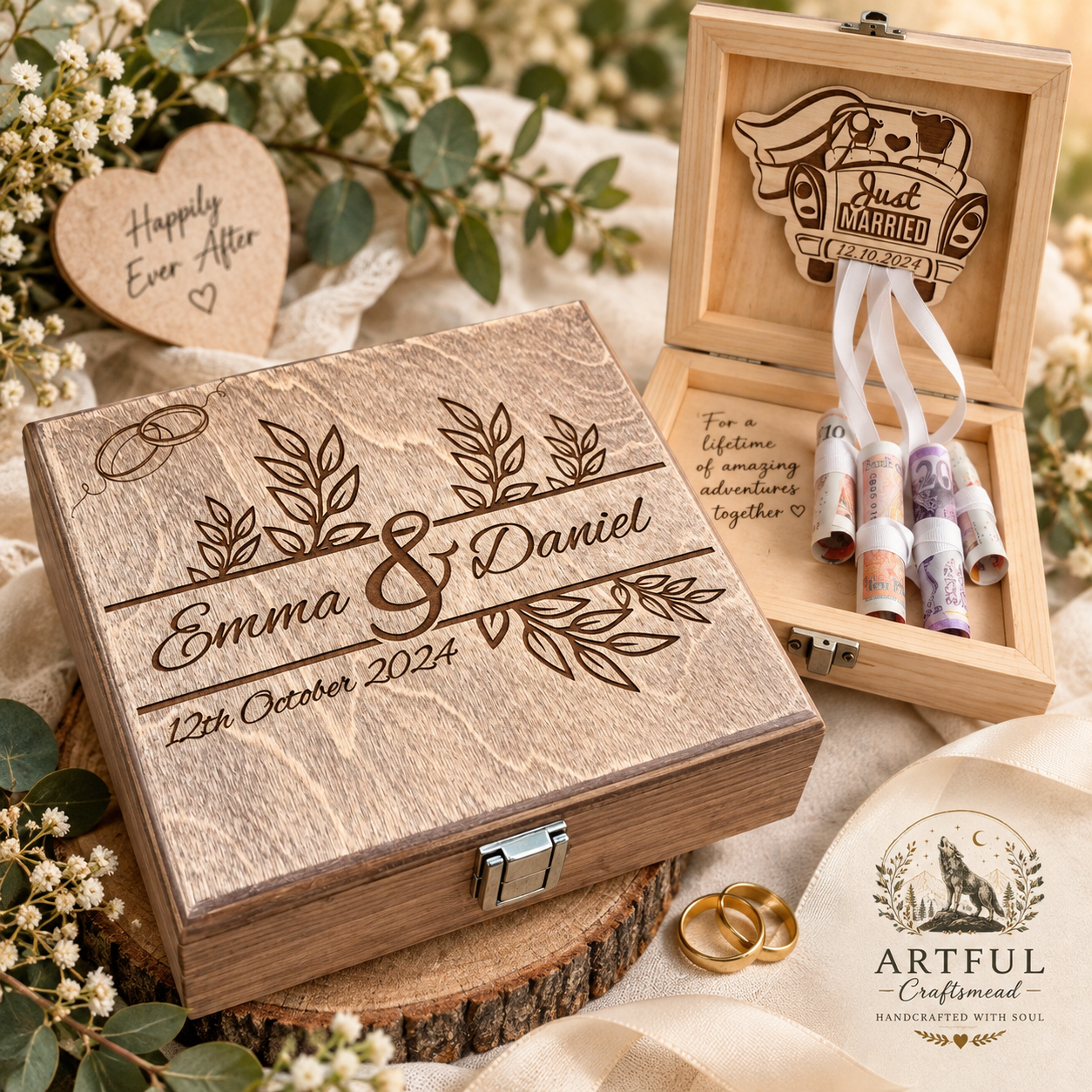 Personalised Wedding Money Box