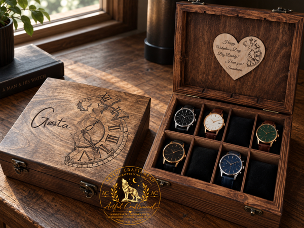 Personalised Large Watch Box – 6 to 12 Watches