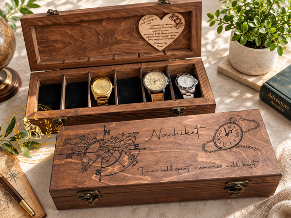 Personalised Solid Wood Watch Box