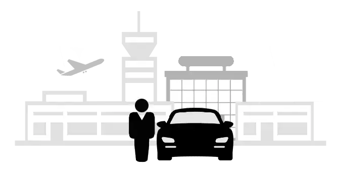 meet and greet taxi driver waiting