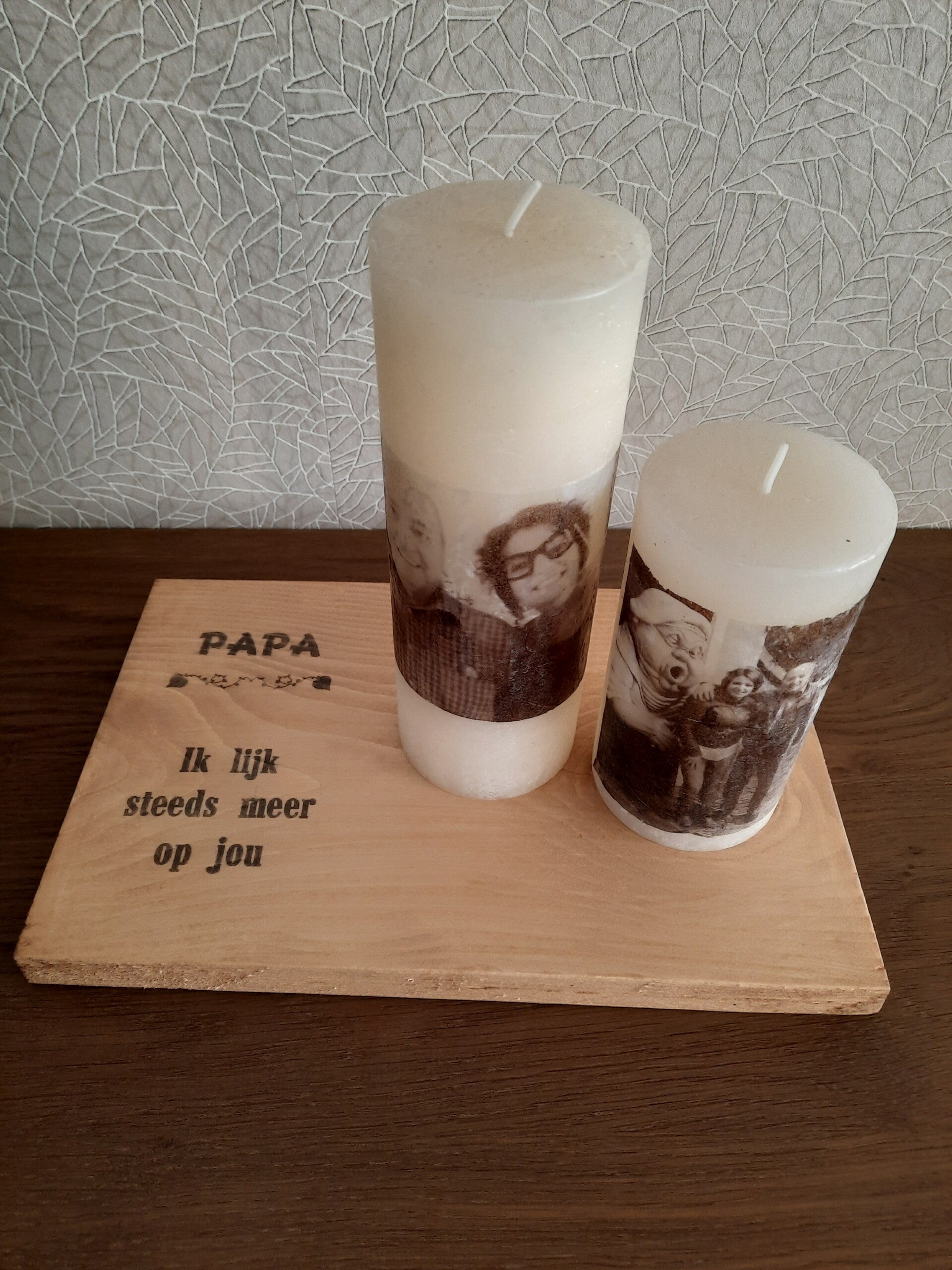 Kaars met afbeelding