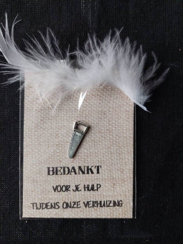 Bedankt voor je hulp tijdens onze verhuizing