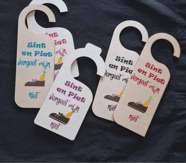 Deurhanger: Vergeet mijn schoentje niet