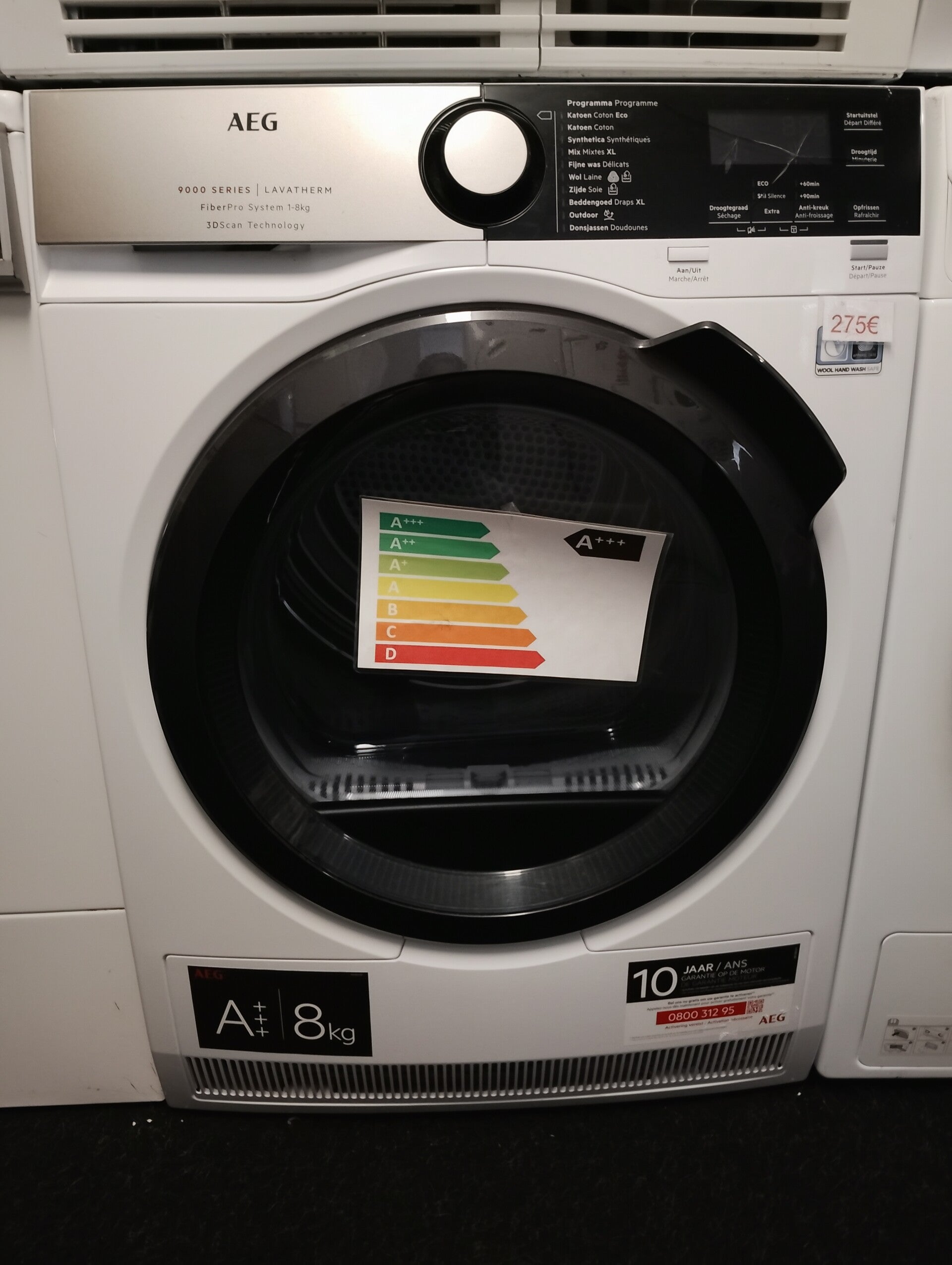 Aeg condensdroger - 8 kg - A-klasse