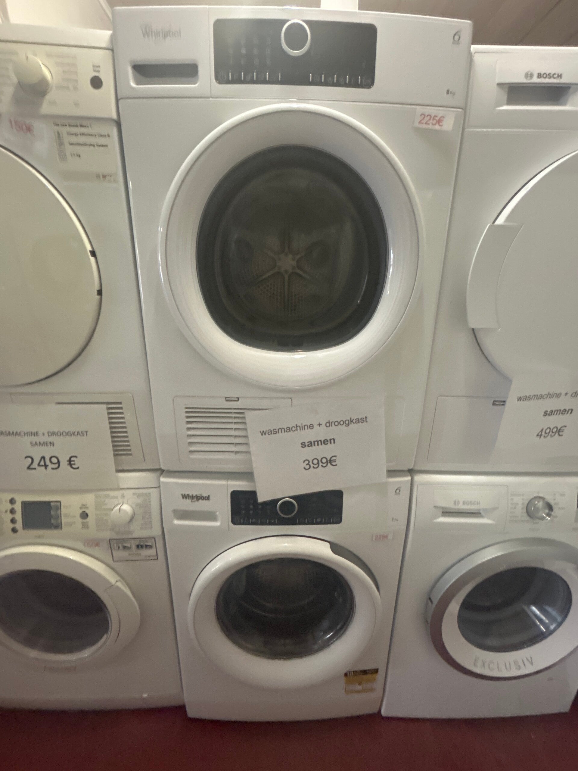 Setje whirlpool wasmachine en droger