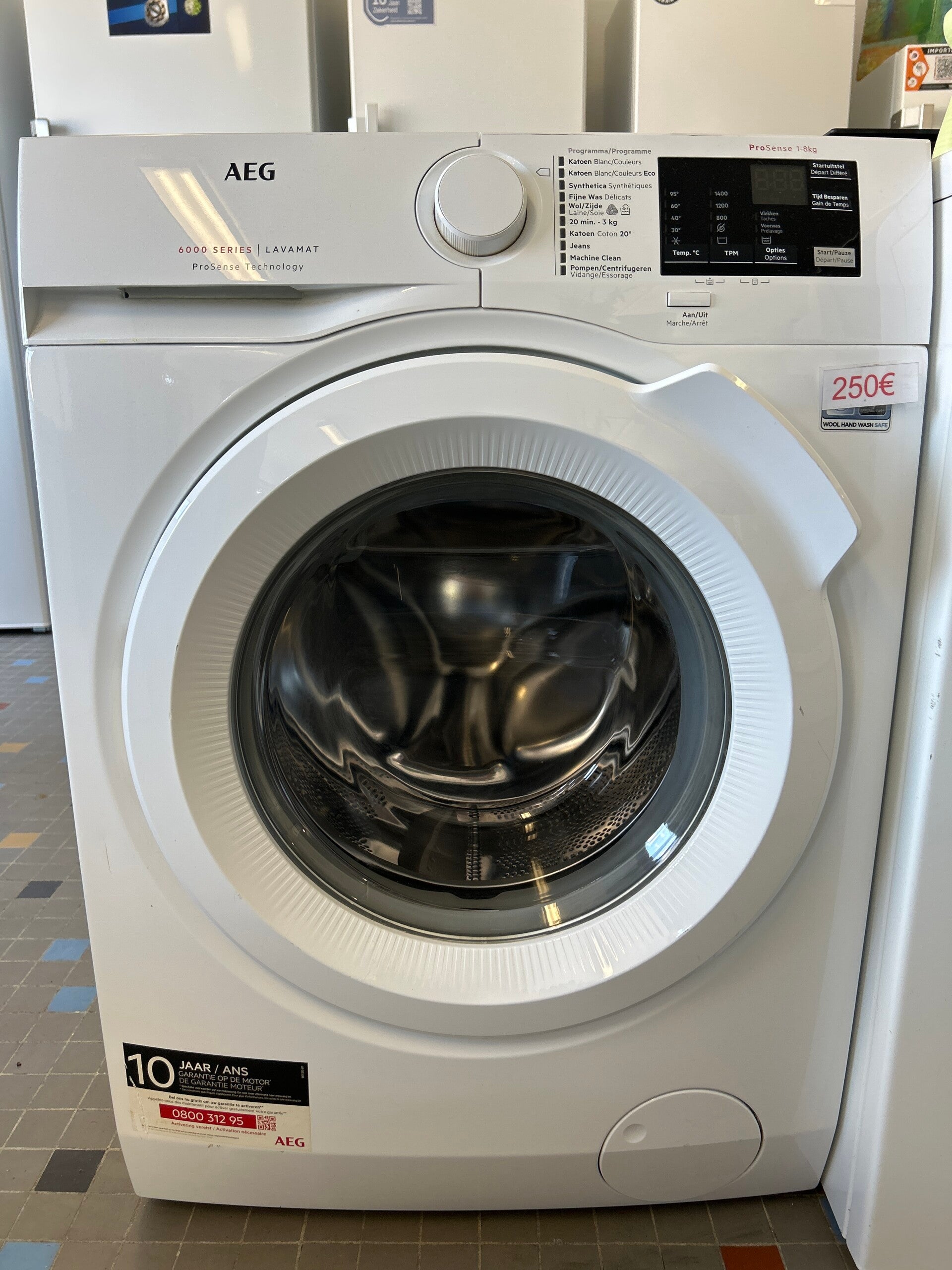 Aeg wasmachine - 8 kg - 1400 t/m