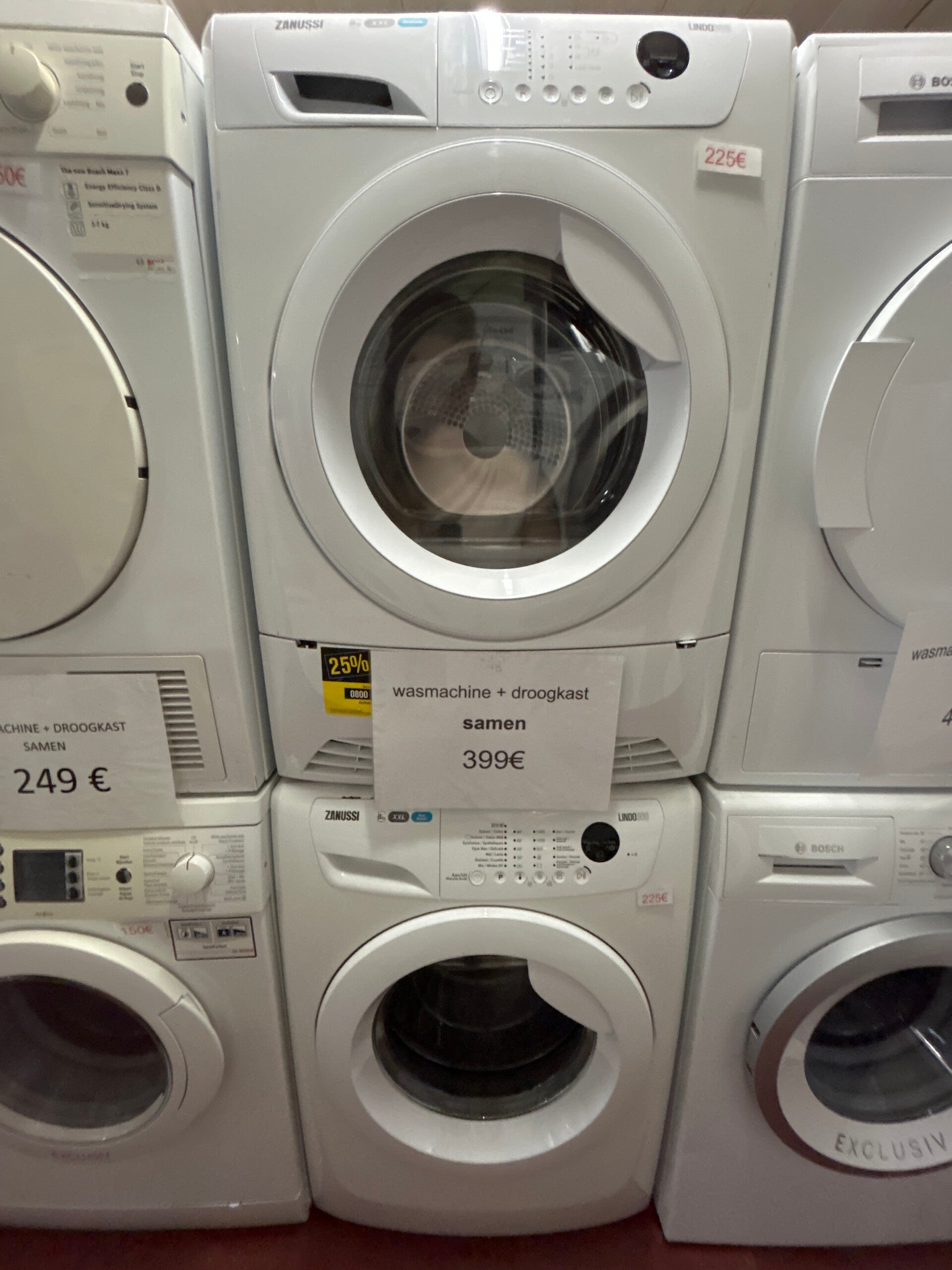 Setje Zanussi wasmachine en droger